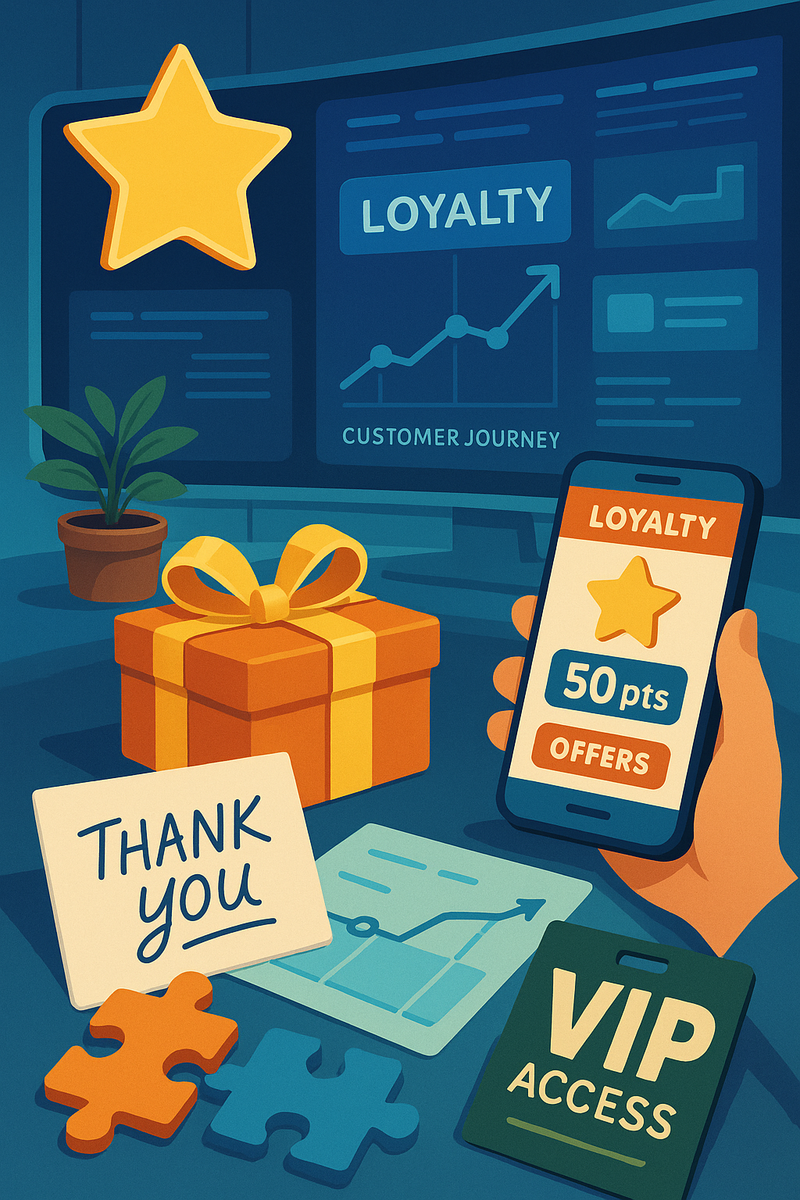 Loyal customer rewards concept